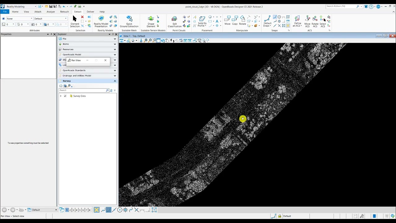 Ground Extraction (Terrain) from Point Cloud