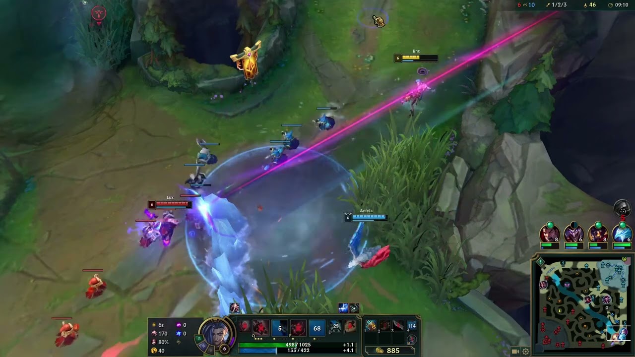 1/21/23 SQ Bot Jinx/Anivia vs Ashe/Lux