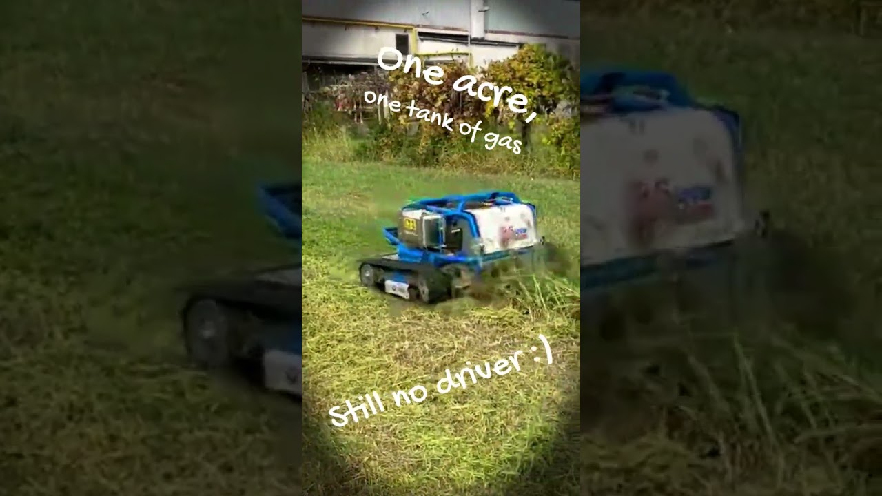 GPS controlled slope mowers in USA