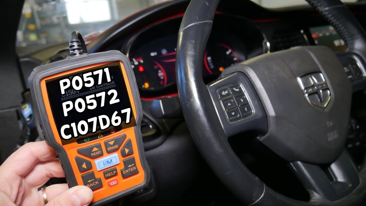 FIX CODE P0571 P0572 P0573 C107D67 DODGE JEEP CHRYSLER RAM FIAT