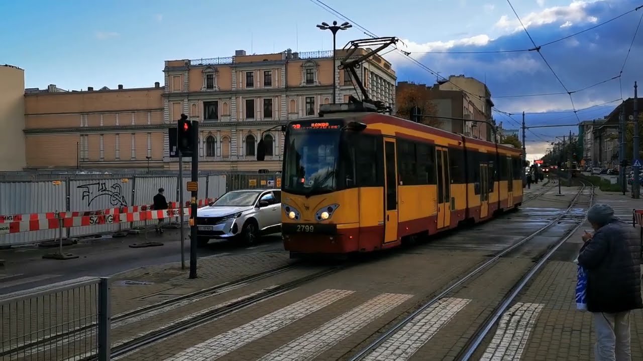 Straßenbahn in Lodz Polen 17.10.22!