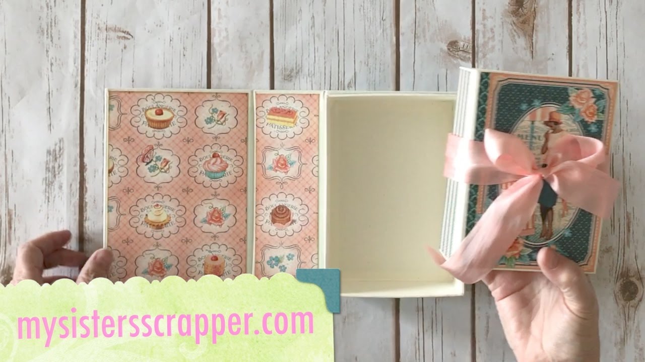 Graphic 45 Cafe Parisian Book Box and Mini Album