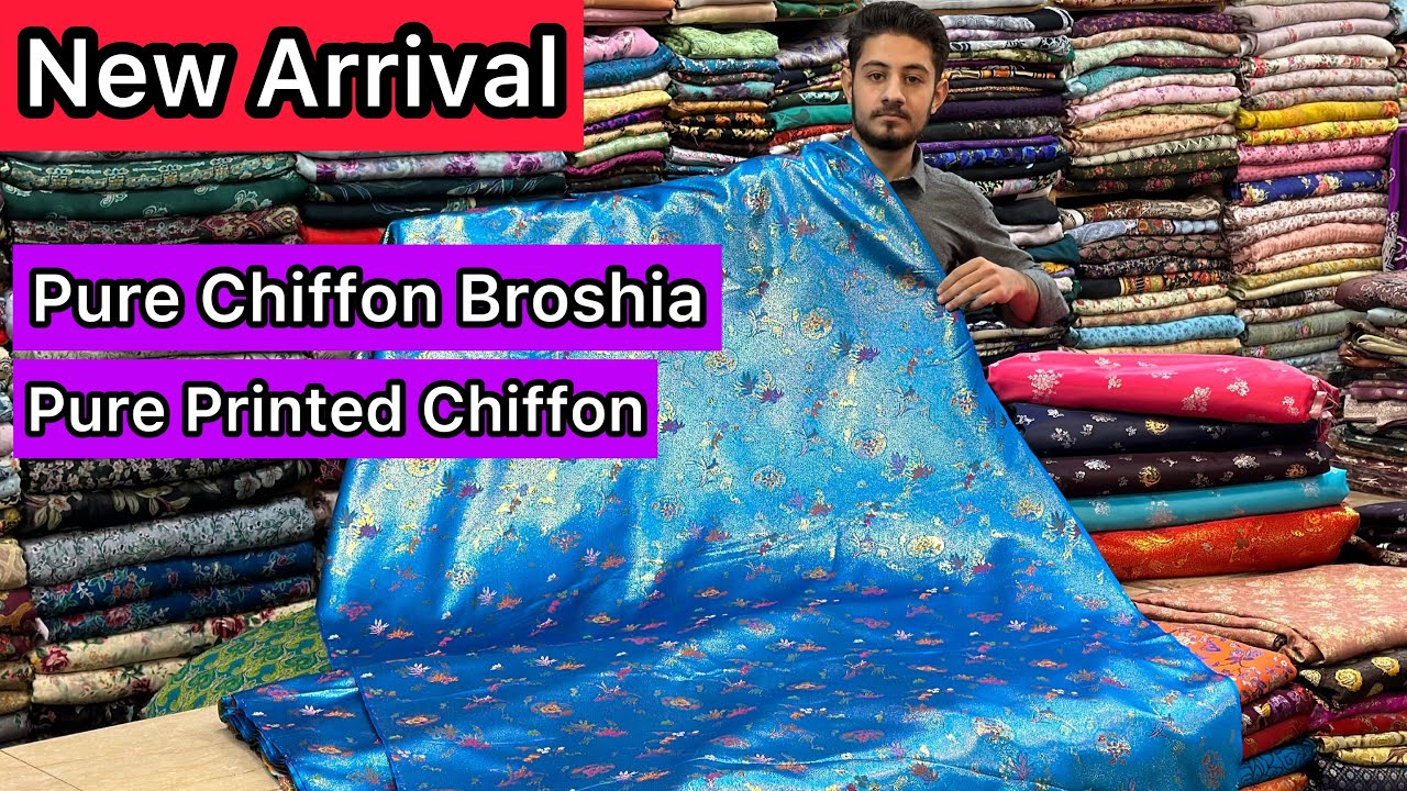 New Collection Pure Chiffon Broshia 😍 Brocade Shanghai 😍 Printed Chiffon Pure Banarsi😍