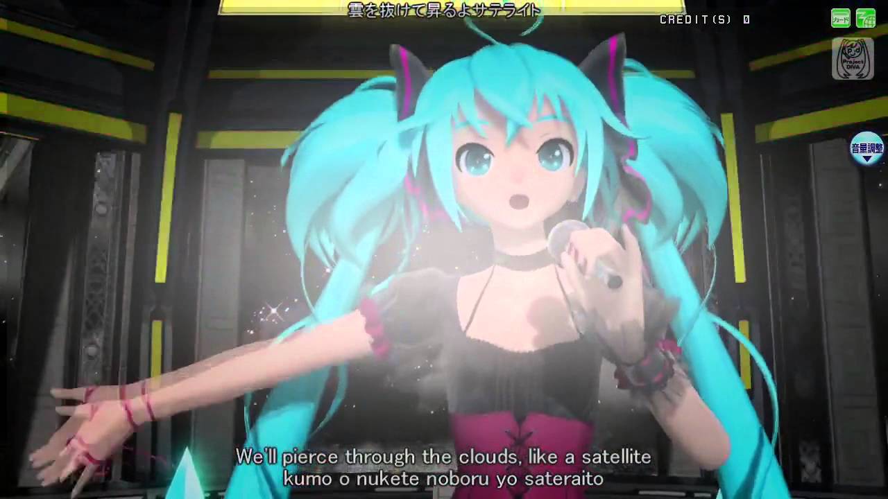 1 6 Out of the gravity   Hatsune Miku 初音ミク DIVA English lyrics Romaji subtitles PDA FT, 2016   Hatsu