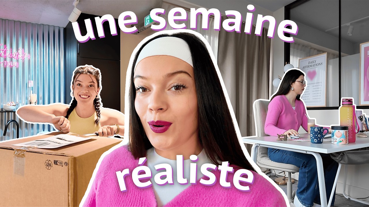 VLOG&nbsp;entrepreneuse&nbsp;- Une semaine R&Eacute;ALISTE dans ma vie d'entrepreneuse&nbsp;(Compta, Unboxing & Pilates)