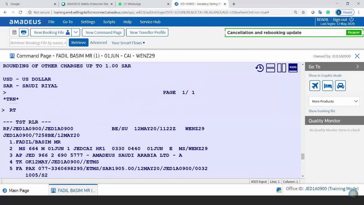 Manual & Automatic Refund - Amadeus KSA - Part 01