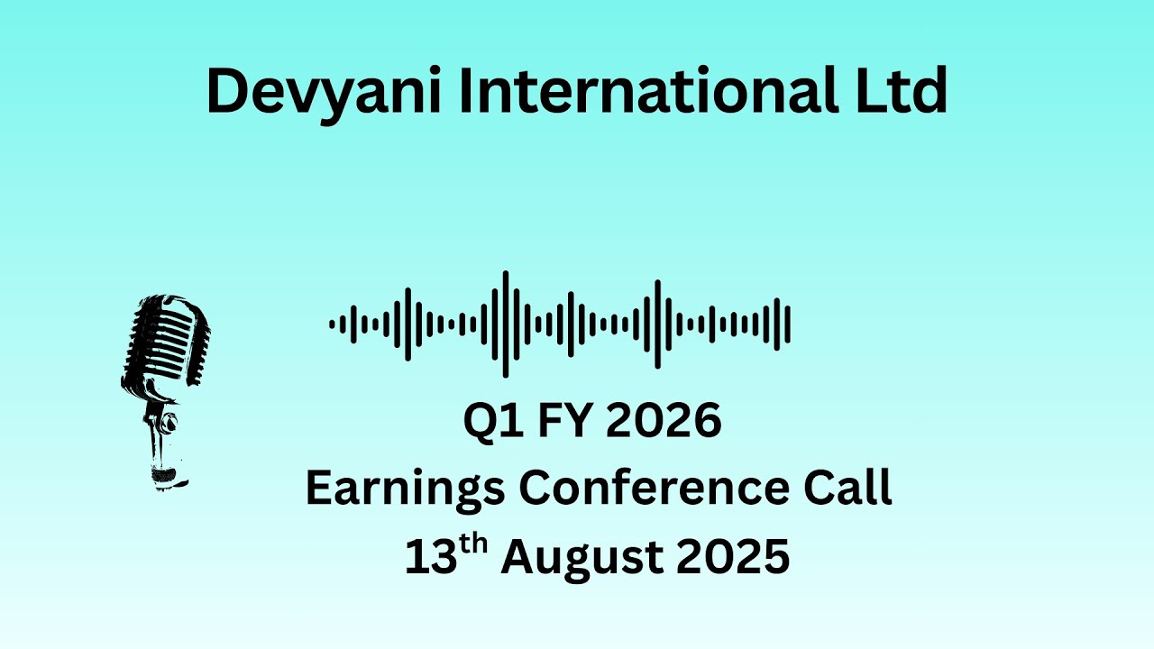 Devyani International Ltd Q1 FY 2026 Earnings Conference Call