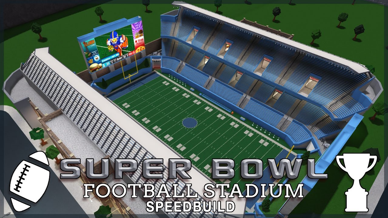 Roblox Bloxburg | Super Bowl Football Stadium Speedbuild