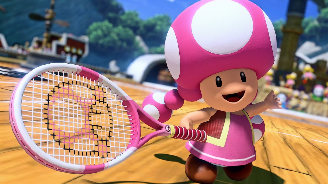 Toadette Bowser Vs. Bowser Jr. Boo - Mario Tennis Aces ⁴ᴷ Switch