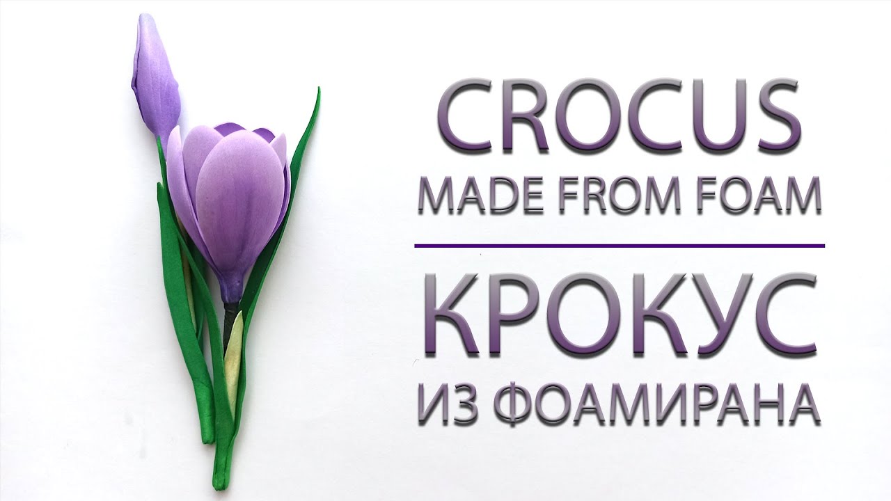 Крокусы из Фоамирана - Foam Crocus