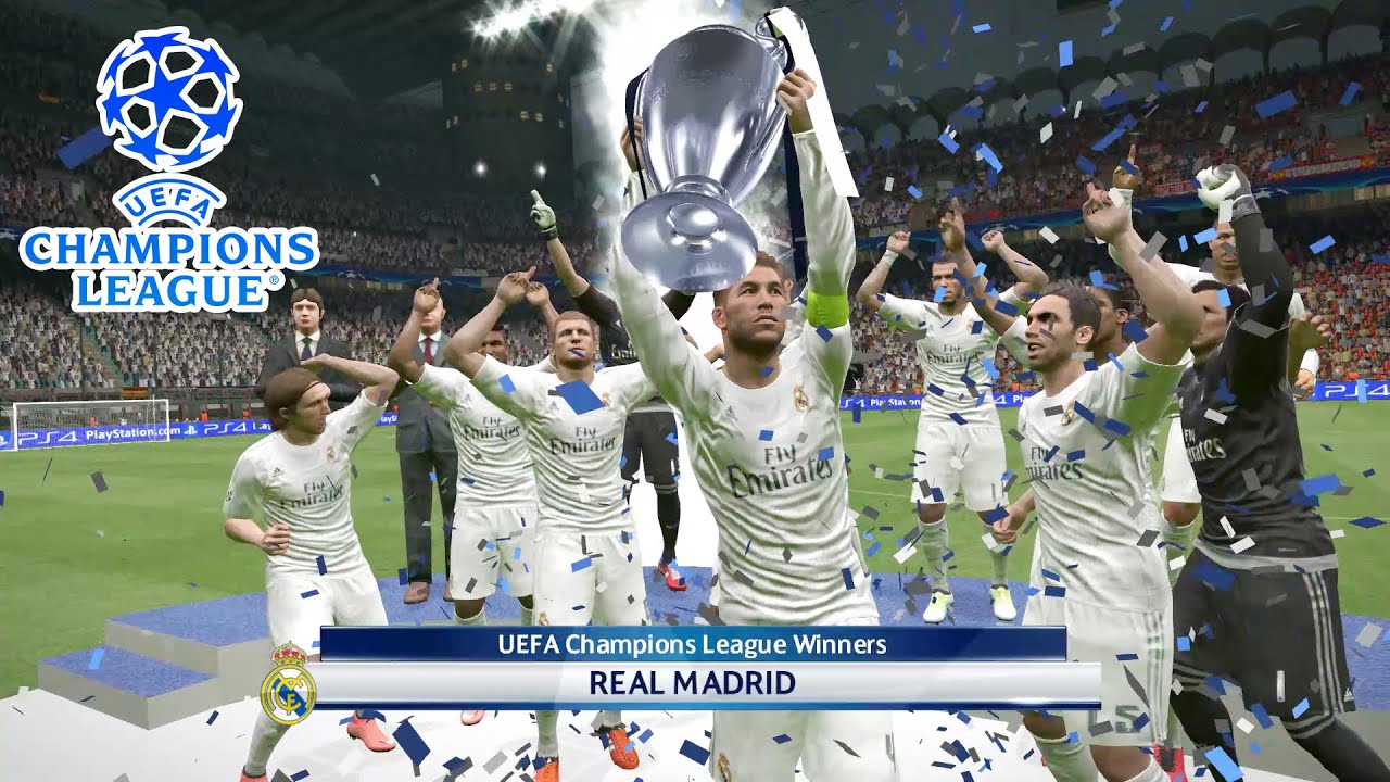 Вручение трофеев Лига чемпионов УЕФА | С PES 2009 по 2018