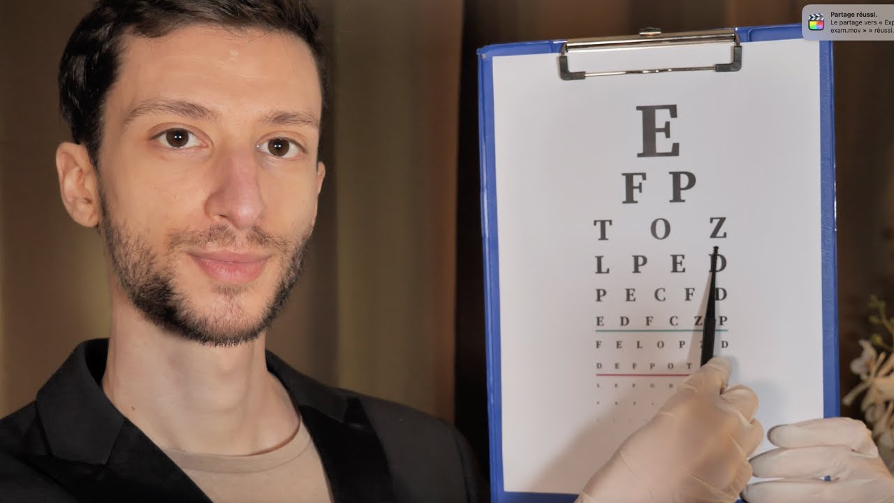 ASMR Relaxing Eye Exam - Light, vision, colors - Medical Doctor Roleplay