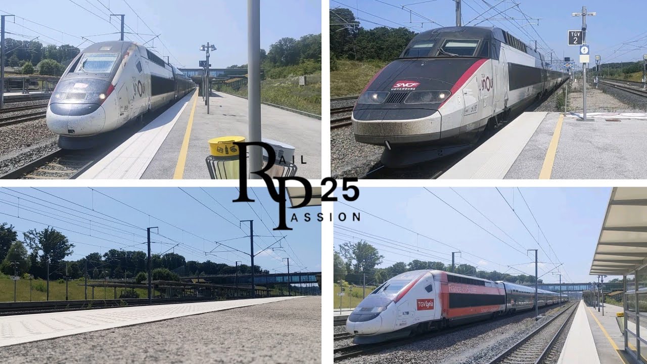 Compilation de spot à Besançon Franche-Comté TGV le 21/06/2025