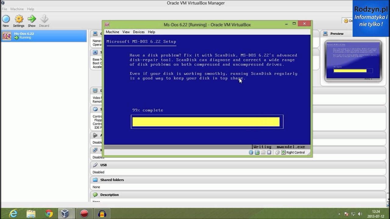 Instalacja Systemu Operacyjnego: #1: Ms-Dos 6.22