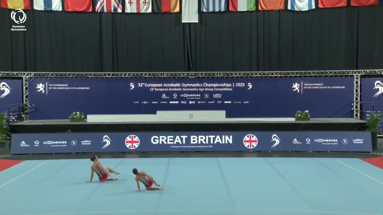 Lydia Mulvey & Jessica Flay (GBR) - 2025 ACRO European silver medallists, Women's Pairs Dynamic