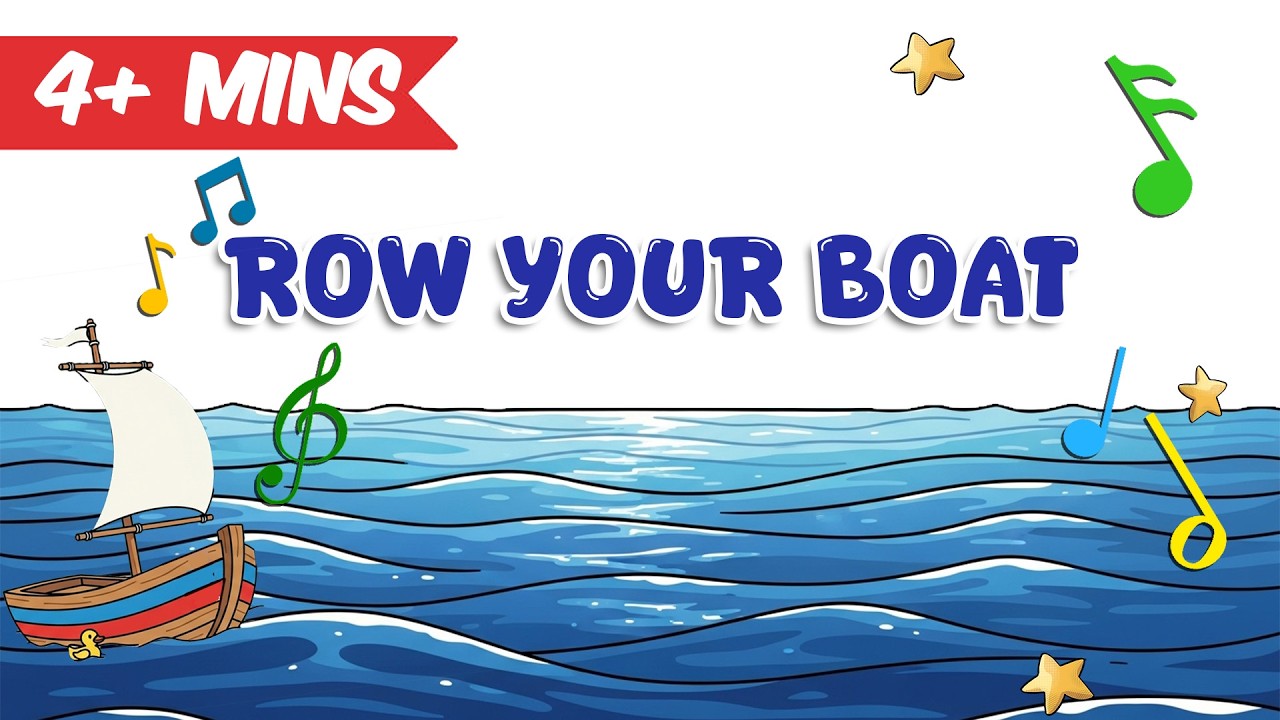 🎤Here's 4 Minutes of Row Your Boat | Nursery Rhymes + Kids Songs ♩♪ 🎤🎹