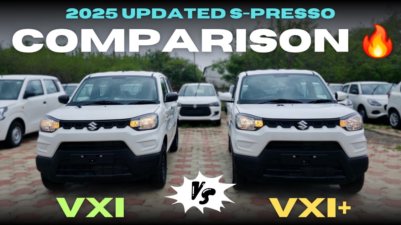 New 2025 Maruti Suzuki S-Presso VXI Vs S-Presso VXI+ | Detailed Comparison | beCARladka