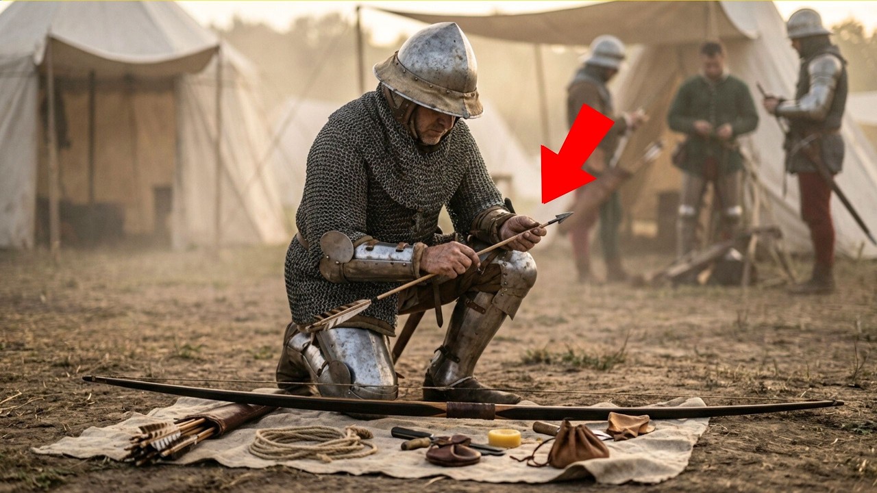 Comment un archer bourguignon doit préparer ses armes avant la bataille