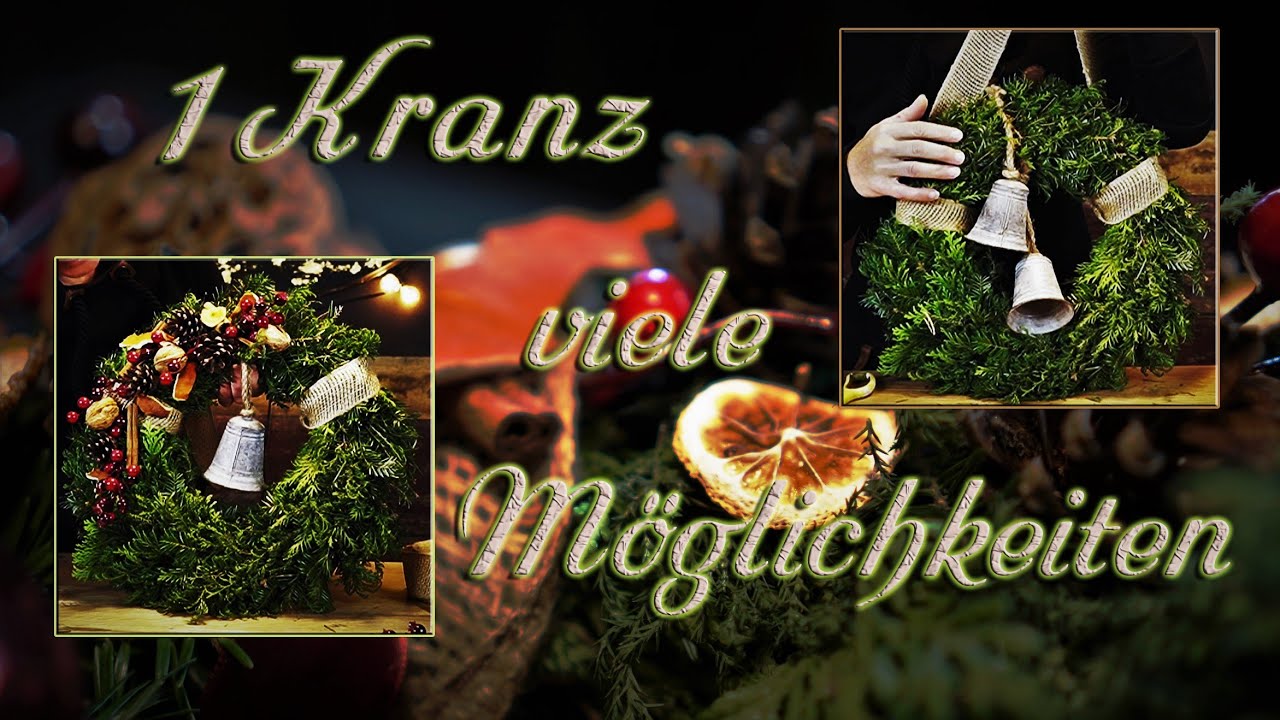 Weihnachtlich klassischer✨ Türkranz | 1 KRANZ  -  viele Gestaltungsmöglichkeiten | DIY Dekoideen