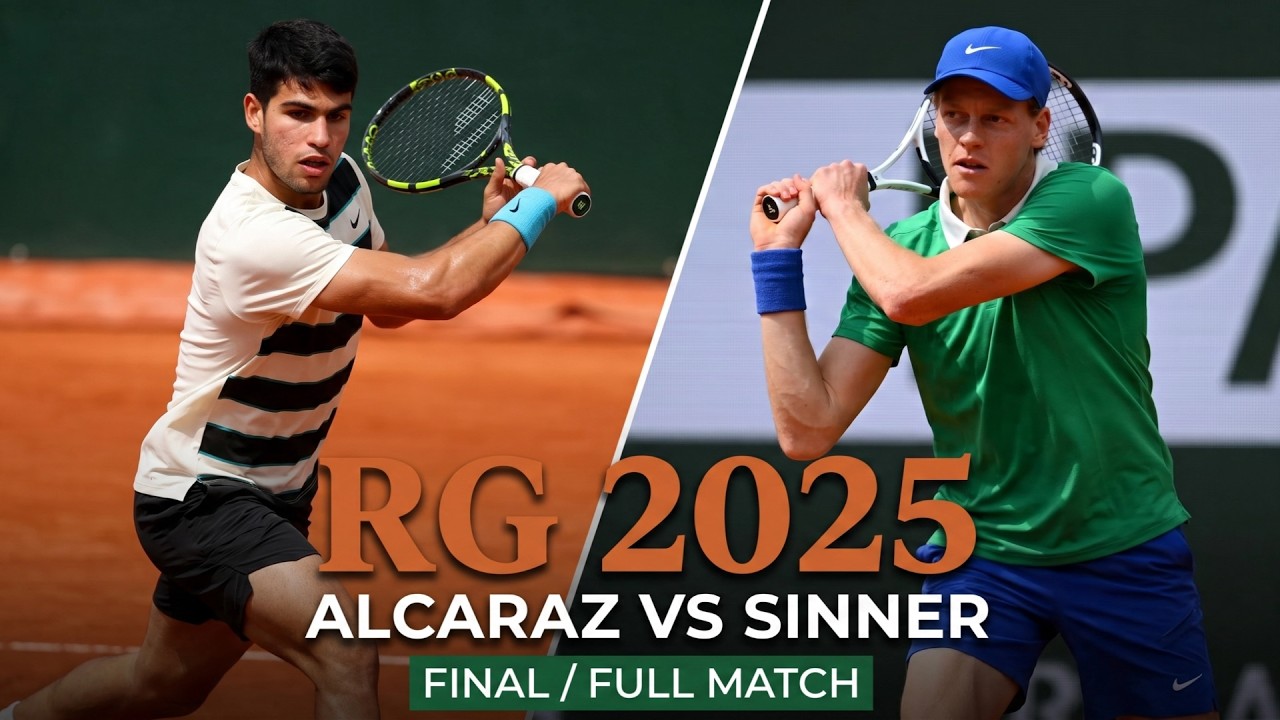 Tennis Elbow 4 - 2025 RG EPIC FINAL!  Sinner vs Alcaraz 🎾