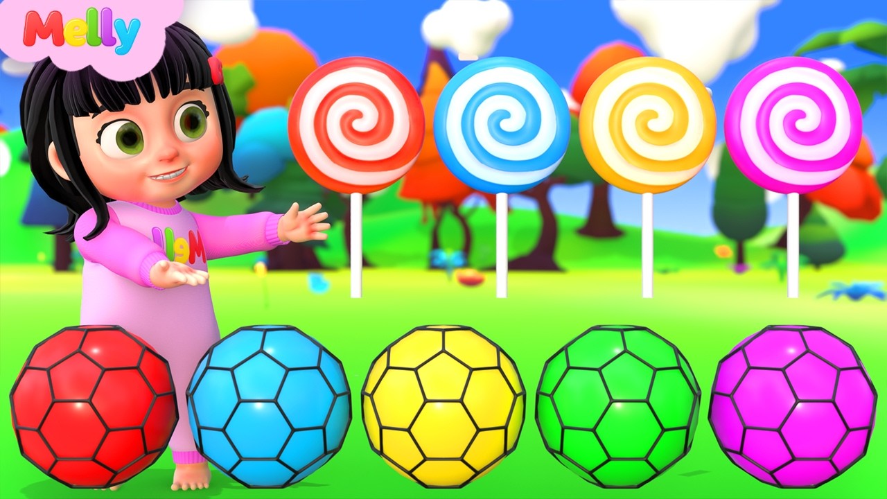 Pelotas Squishy de Colores – Familia de los Dedos | Melly en Español – Canciones Infantiles