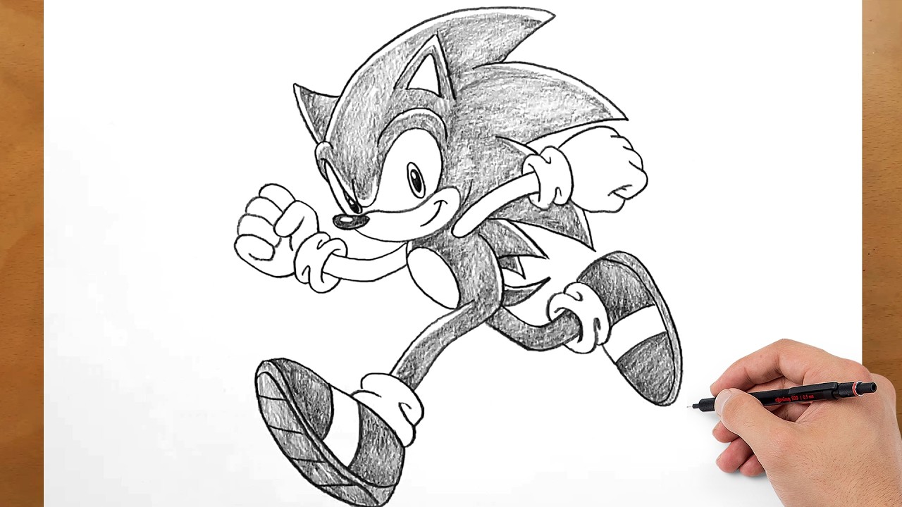 Sonic the Hedgehog Drawing Tutorial | Easy Anime Style