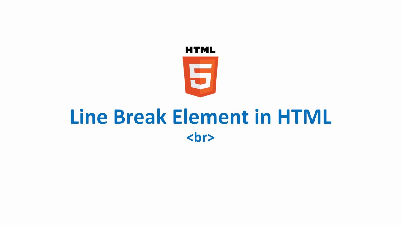 Line Break Element in HTML