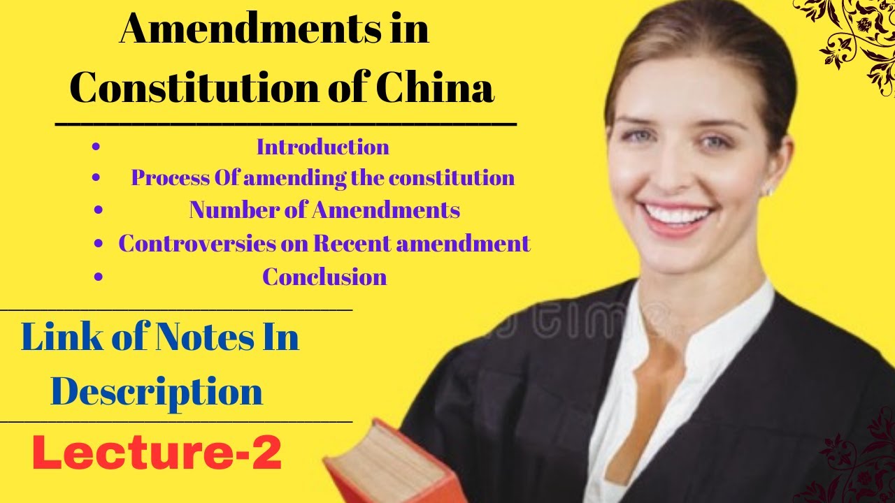 Amendments in Constitution Of China | @ayeshayibrahim @LisalsLaw