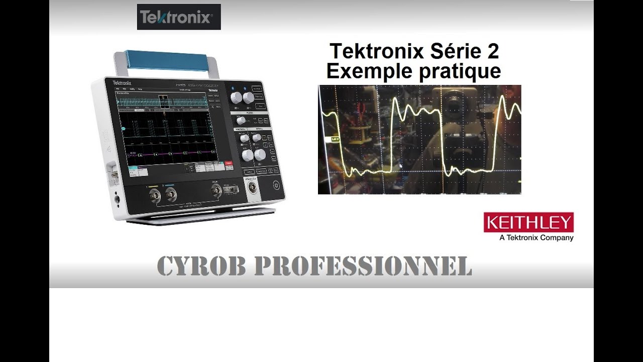 Cyrob : Mesures sur une sortie logique 50ohm avec Tektronix et Keithley