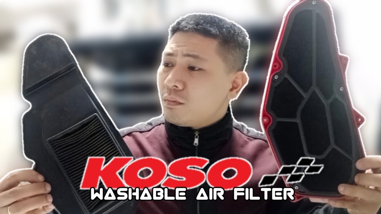 palit stock air filter sa KOSO washable air filter pang Honda Click 125i v2 I Installation & Review