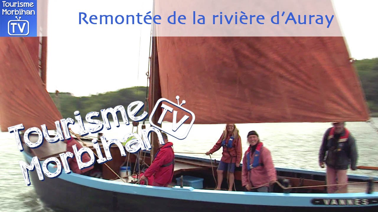 Remontée de la rivière d'Auray en vieux gréements