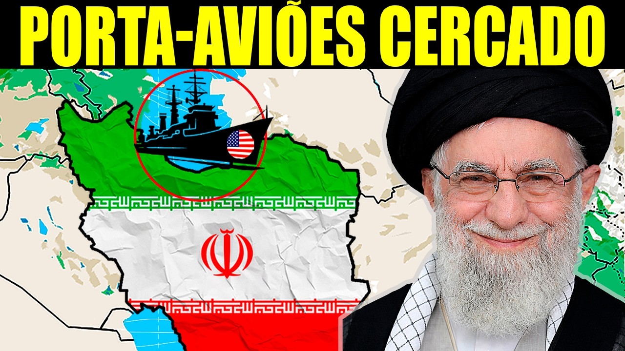 Lanchas iranianas cercam porta-aviões — Trump manda destruir