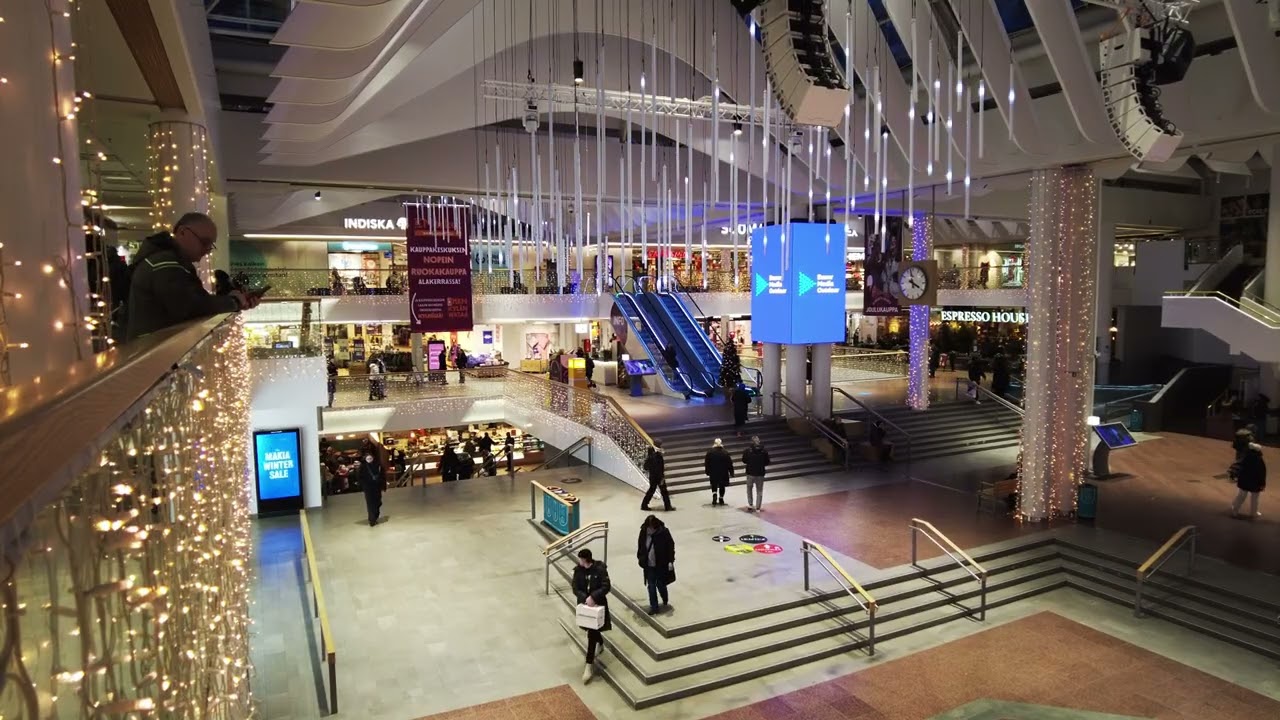 Peaceful Second Floor Mall View II Modern Shopping Mall Interior II 🇫🇮