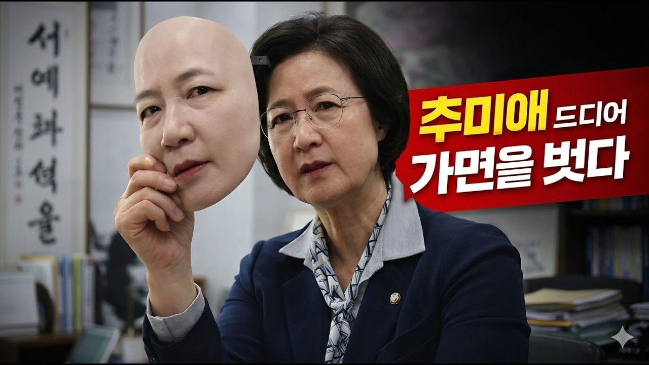 추미애! 가면을 벗었다!