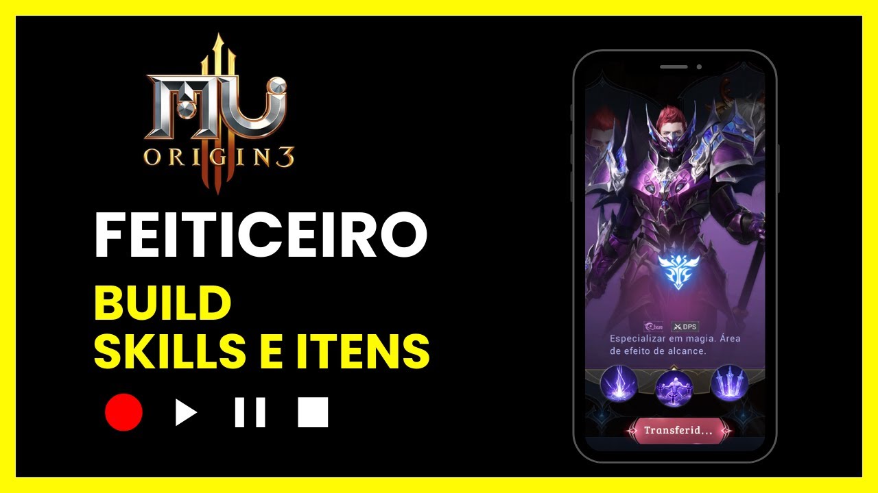 Feiticeiro Dano Mágico Build Completa – Skills, Atributos, Itens e Dicas! | MU Origin 3
