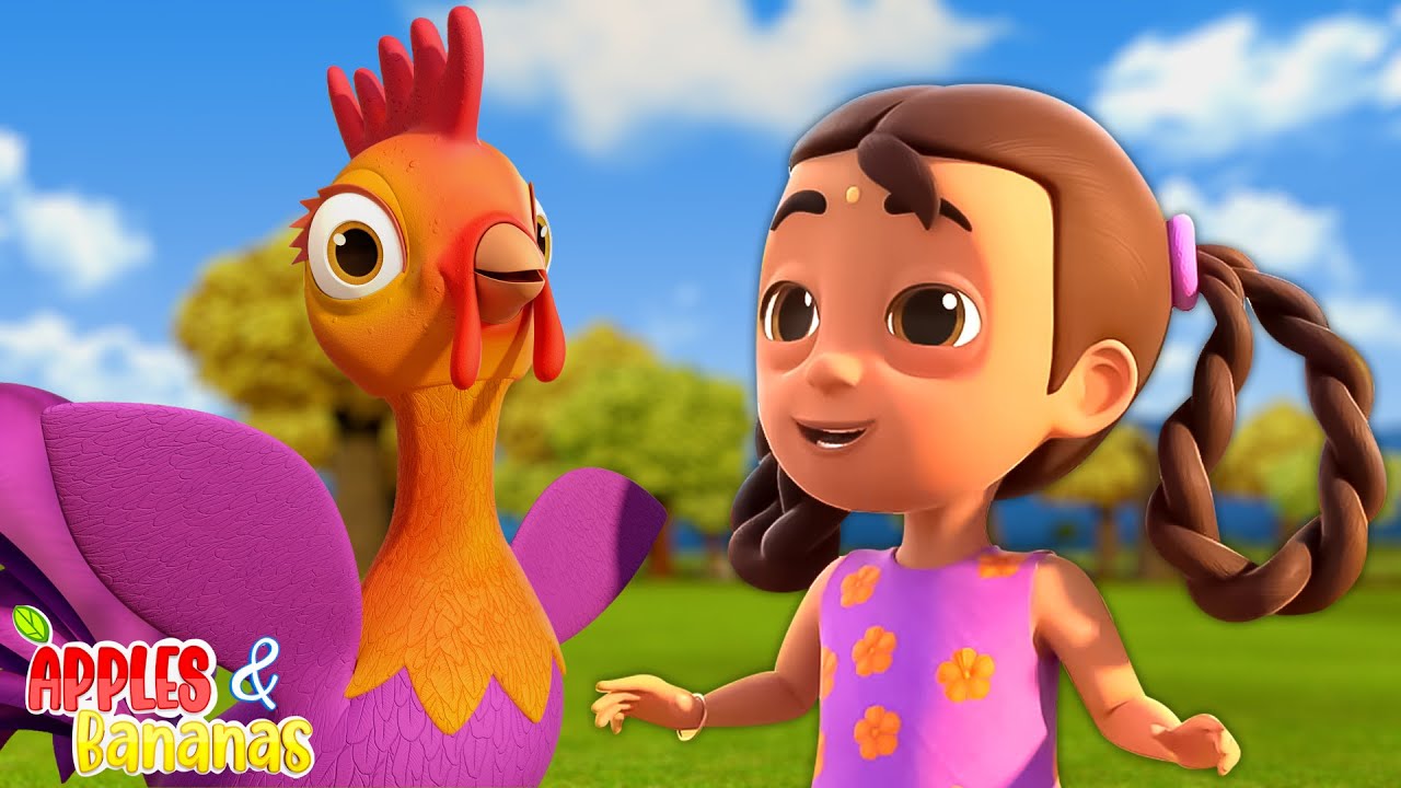 Kukdoo Koo Poem for Kids, कुकडू कू, Best Cartoon Nursery Rhymes and Preschool Songs