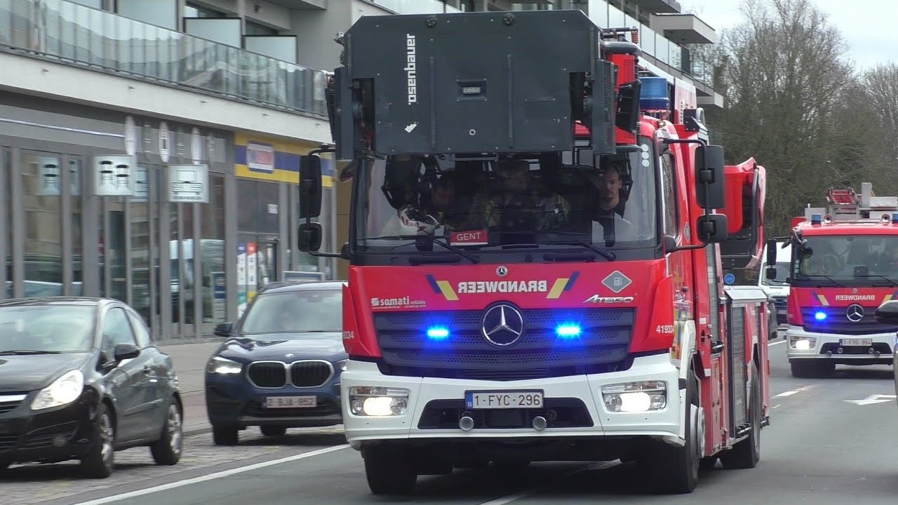 [Airhorn & Luchthoorn] Brandweer Gent met spoed onderweg naar een interventie!