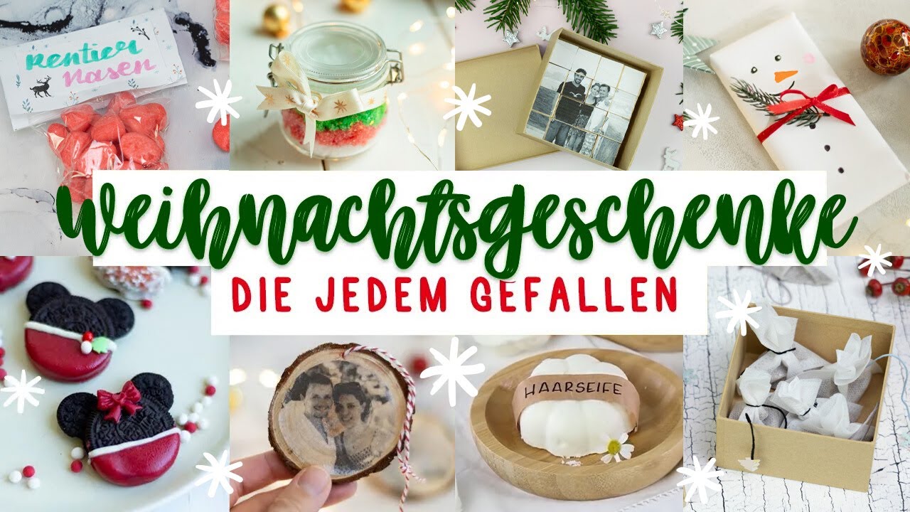 DIY Weihnachtsgeschenke selber machen, die JEDEM gefallen! Geschenkideen zum Wichteln basteln