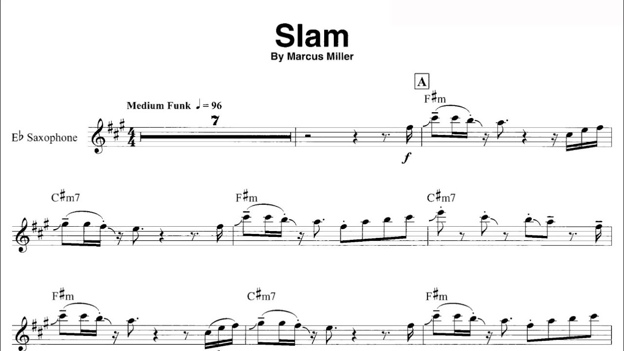 Salm by David Sanborn, video baking track with sheet music #backingtrack #smoothjazzbackingtrack