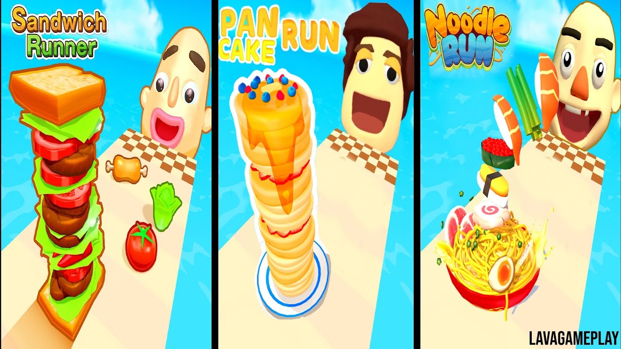 Sandwich Runner vs Pancake Run vs Noodle Run