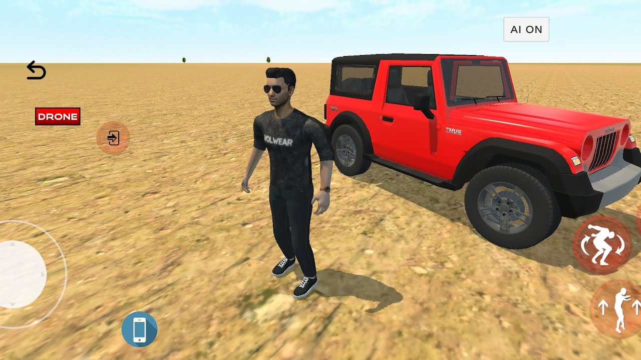 Mahindra Thar off-road driving gameplay video ll Open world offline game