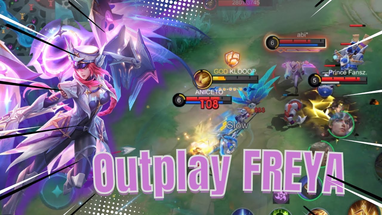 OUTPLAY 3 VS 1!! GAMEPLAY FREYA MOBILE LEGEND