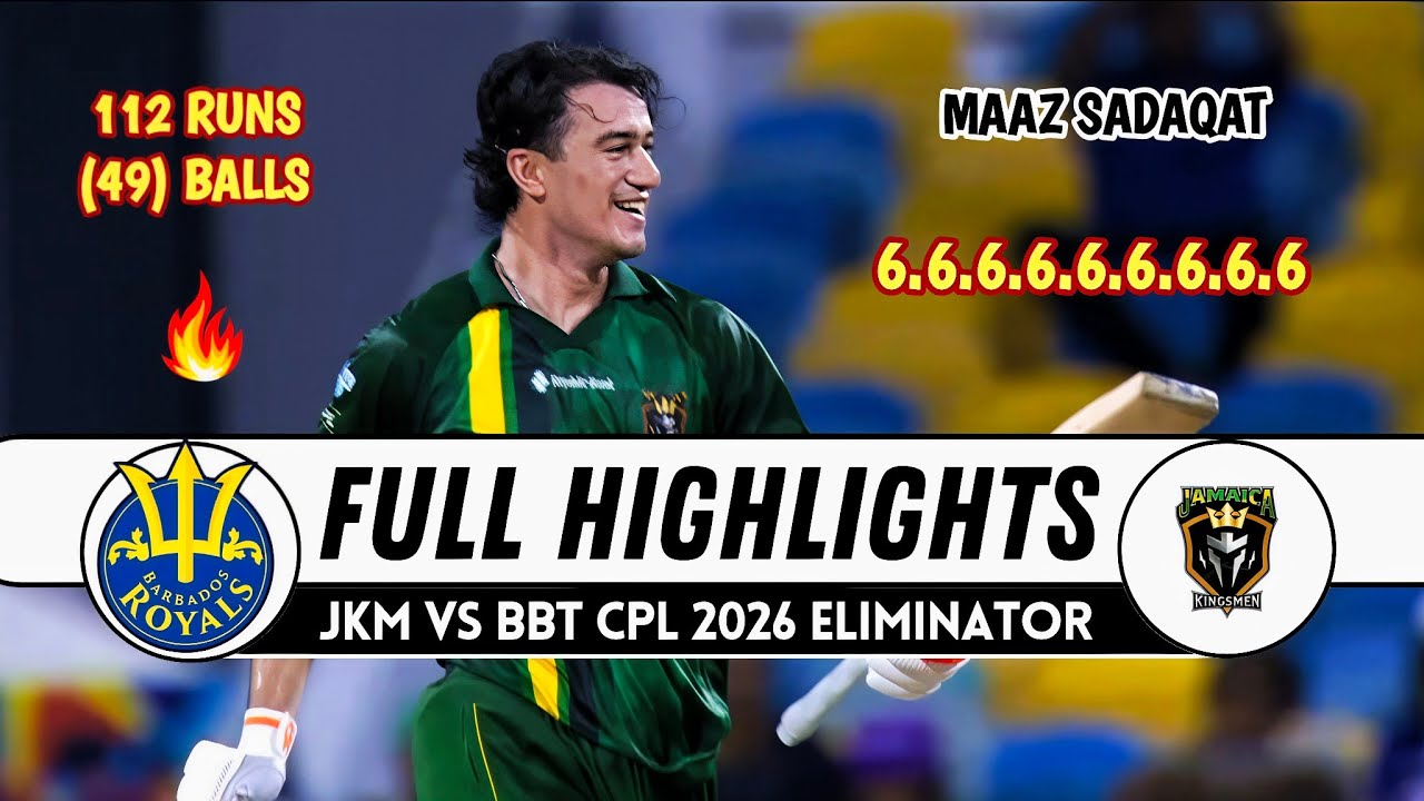 Cpl 2026 Eliminator Full Highlights | Barbados Tridents vs Jamaica Kingsmen | BBT vs JKM
