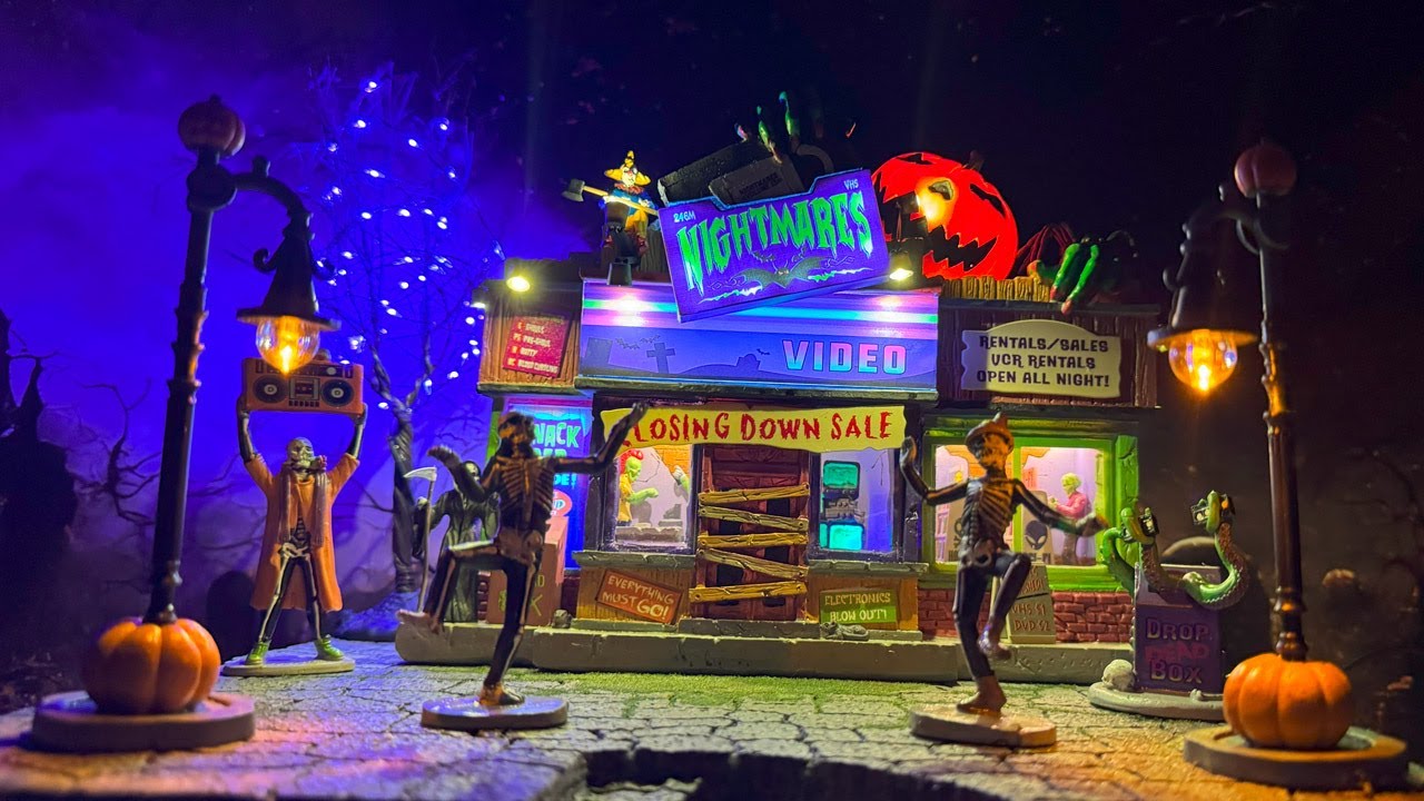 Nightmares Video Set Review - New for 2025 Lemax Spooky Town Gift Set!