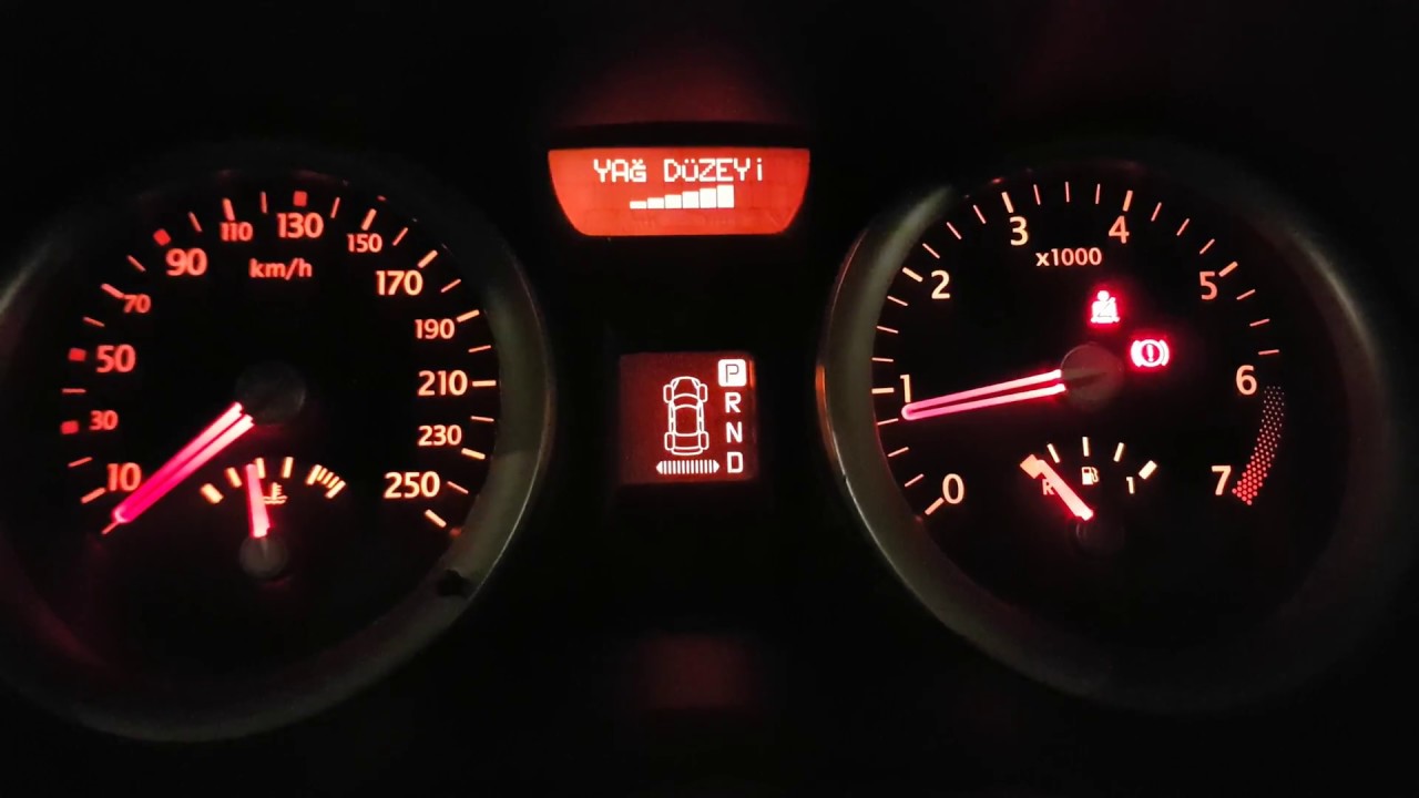 Megane 2 Tek Tuşla Yağ Düzeyini Ögrenme