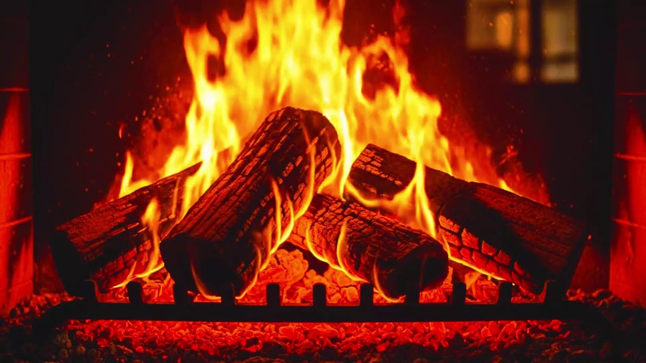 This Cozy Fireplace Will Melt Your Stress Away 🔥 Relaxing Fire Sounds