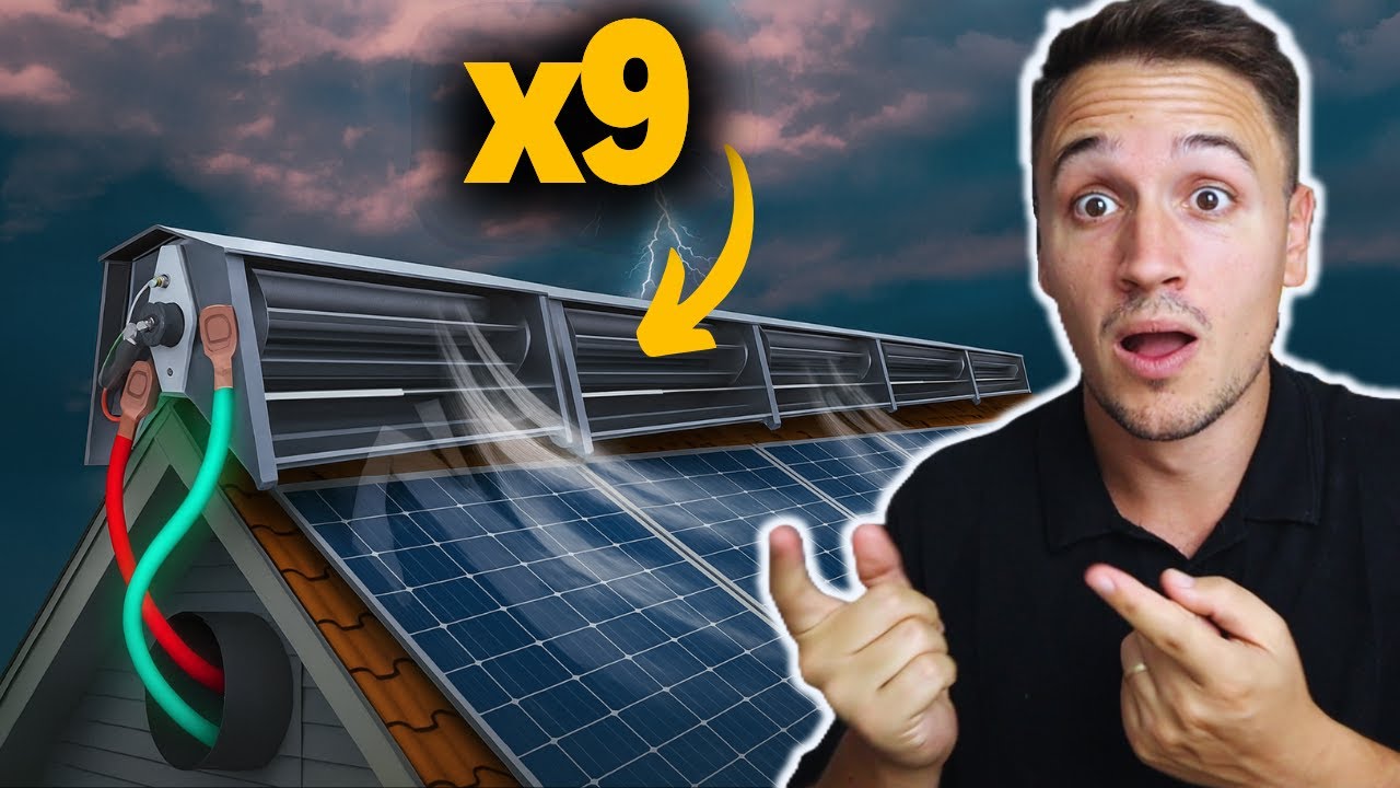 Esta TURBINA de TECHO produce 220% MÁS que las PLACAS SOLARES