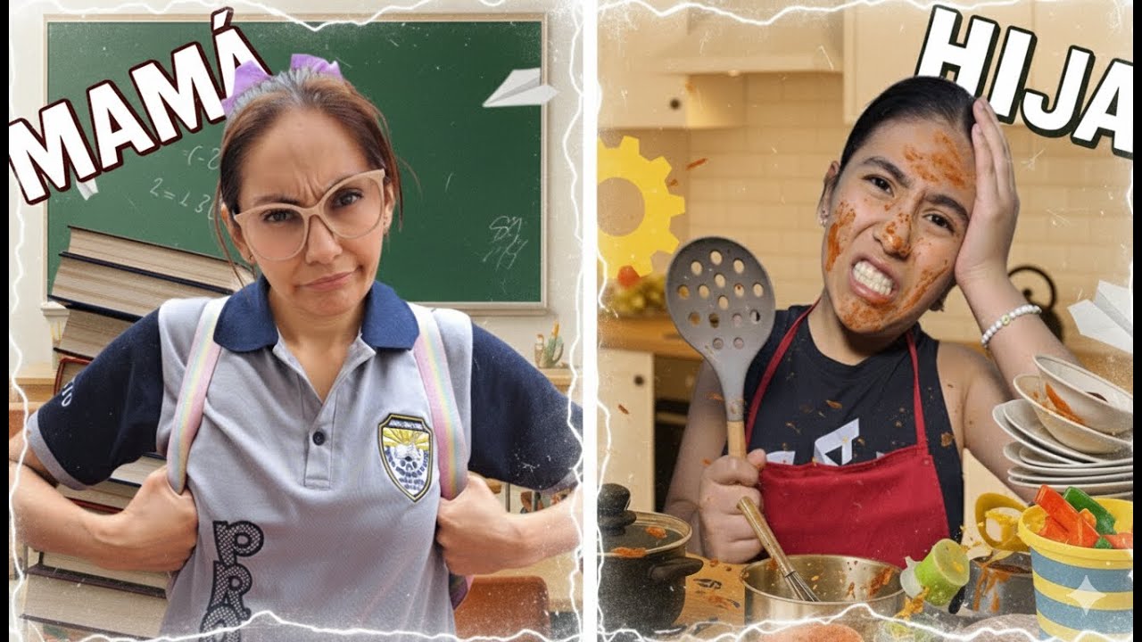 MAMA VS HIJA INTERCAMBIO POR 24 HRS 😂🔥