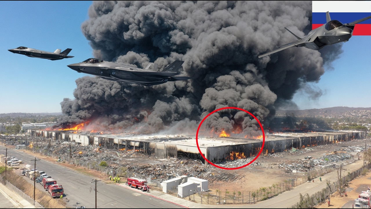 1 HOUR AGO! Five US F-35 fighter jets dropped an 8-ton bomb on a secret Russian uranium depot.