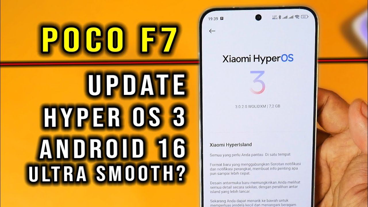 Update HyperOS 3 POCO F7 Makin Smooth + Banyak Perubahan ? Android 16